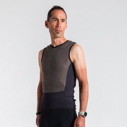 Men's Polartec Alpha Core Thermal Cycling Base Layer - On Body Side View