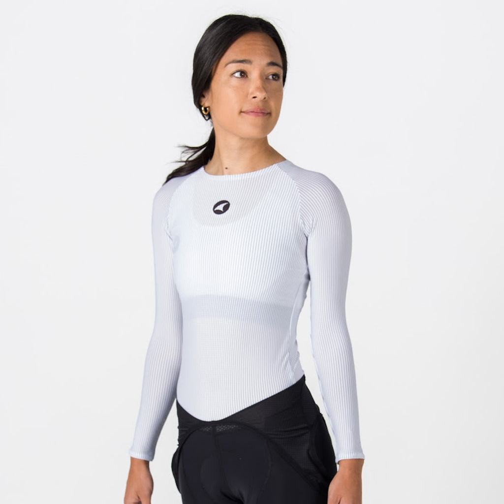 Womens Long Sleeve Cycling Base Layer - On Body Front View