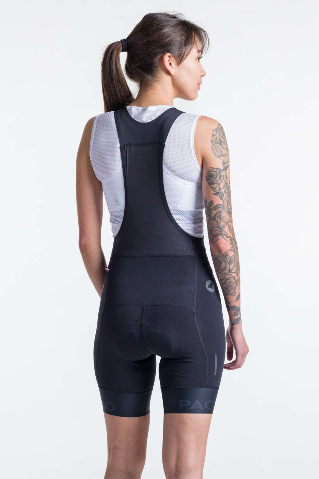 Women's Cycling Bibs - Ascent Vector Back View